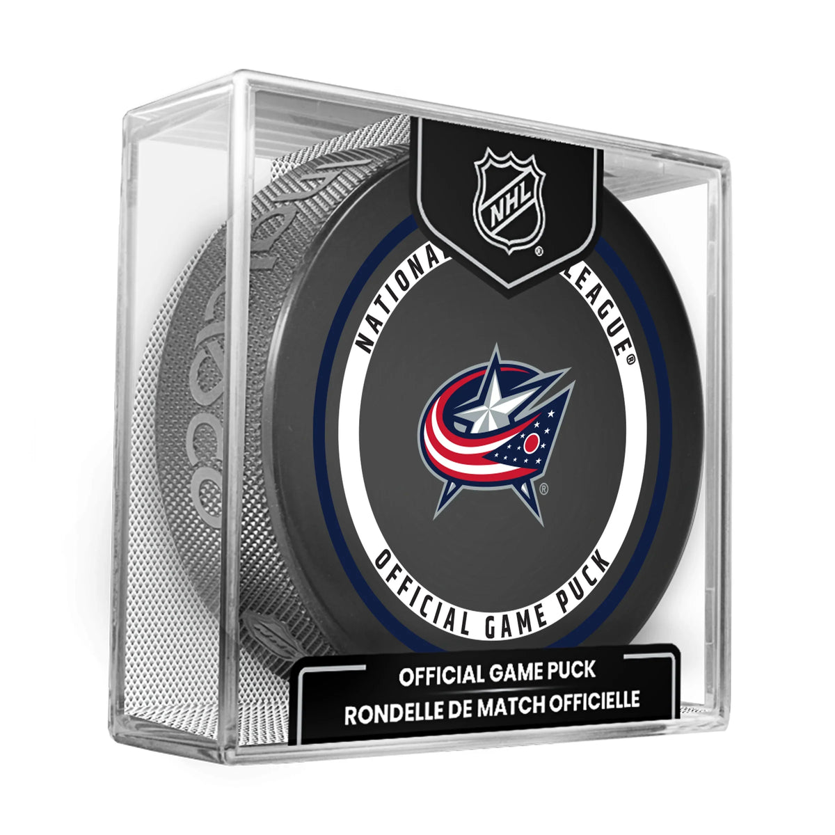 Columbus Blue Jackets NHL Inglasco 2026-27 Officially Licensed Game Hockey Puck product image 1, provided for visual