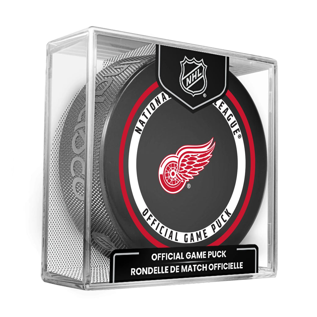 Detroit Red Wings NHL Inglasco 2026-27 Officially Licensed Game Hockey Puck product image 1, provided for visual reference