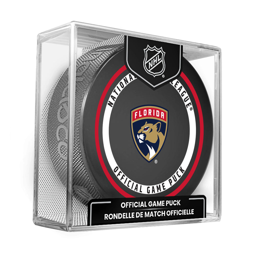Florida Panthers NHL Inglasco 2026-27 Officially Licensed Game Hockey Puck product image 1, provided for visual reference
