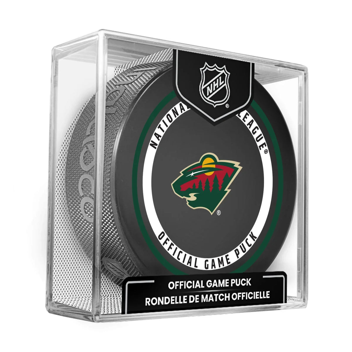 Minnesota Wild NHL Inglasco 2026-27 Officially Licensed Game Hockey Puck product image 1, provided for visual reference and