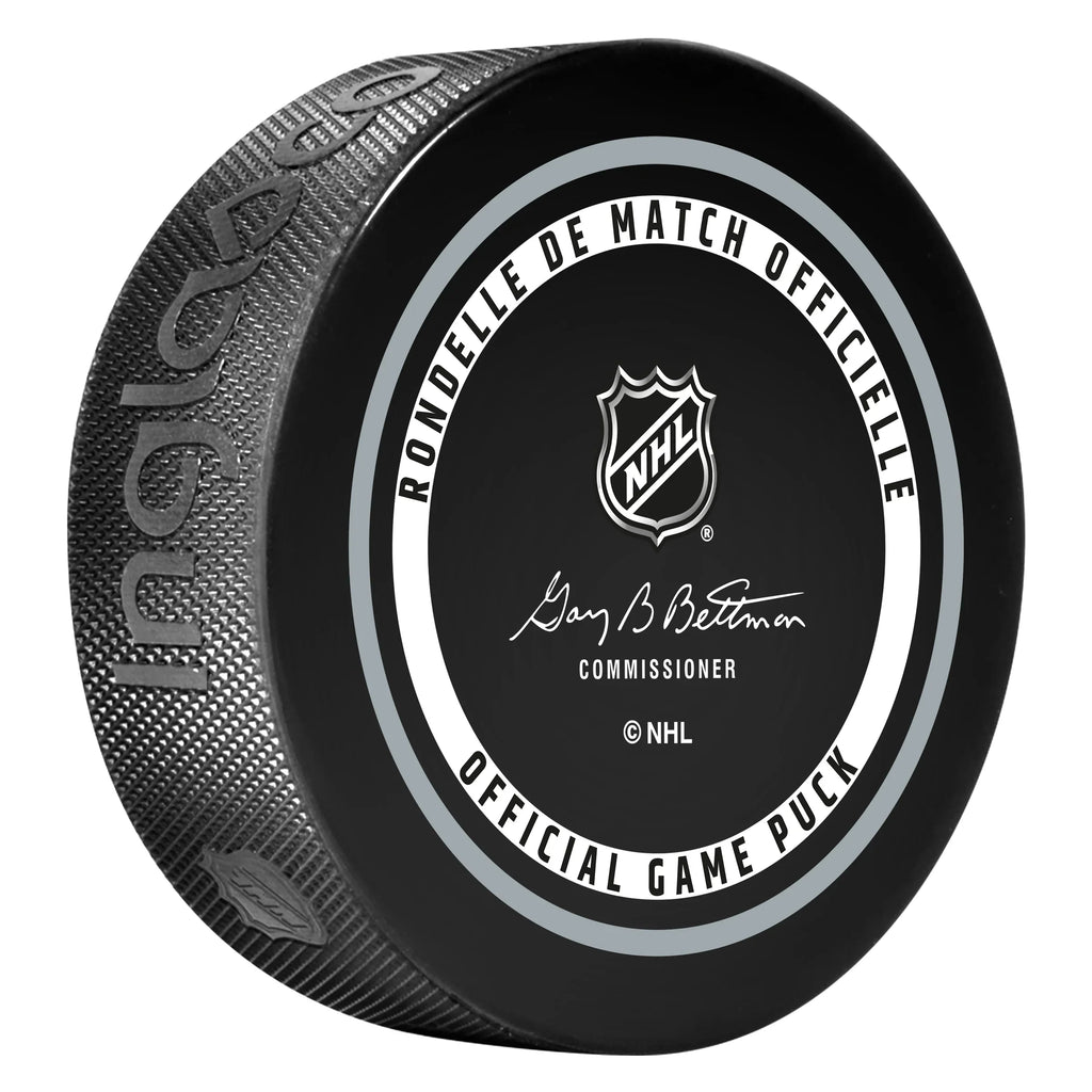 Edmonton Oilers NHL Inglasco 2026-27 Officially Licensed Game Hockey Puck product image 3, provided for visual reference and