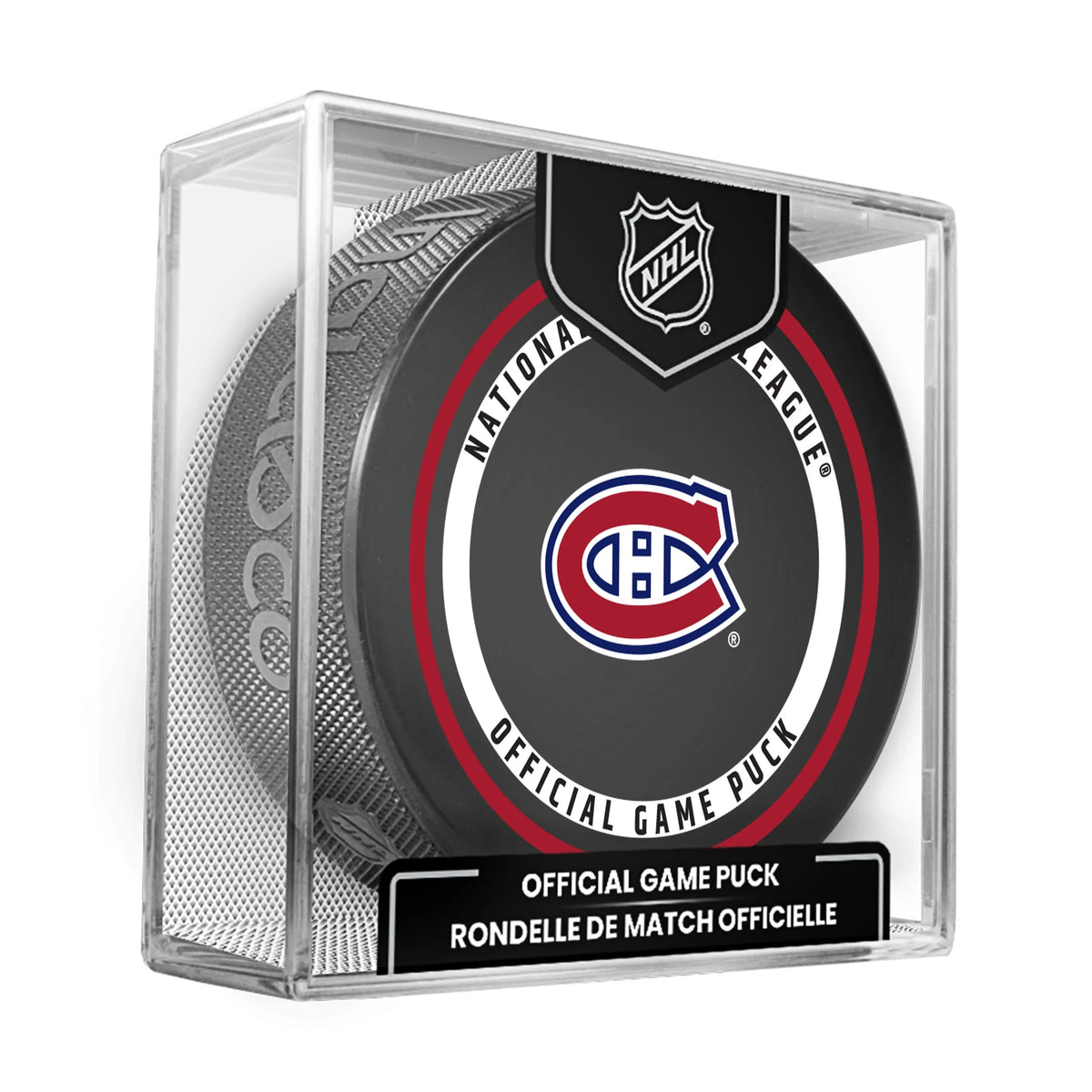 Montreal Canadiens NHL Inglasco 2026-27 Officially Licensed Game Hockey Puck product image 3, provided for visual reference