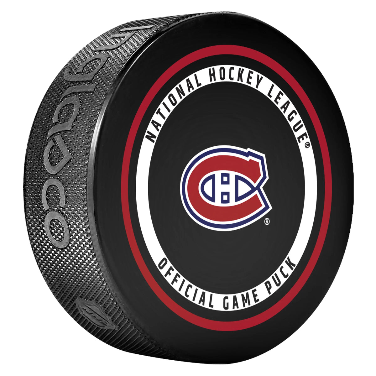 Montreal Canadiens NHL Inglasco 2026-27 Officially Licensed Game Hockey Puck product image 1, provided for visual reference