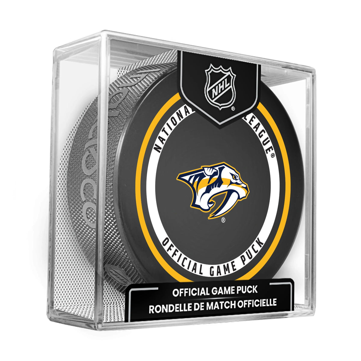 Nashville Predators NHL Inglasco 2026-27 Officially Licensed Game Hockey Puck product image 1, provided for visual reference