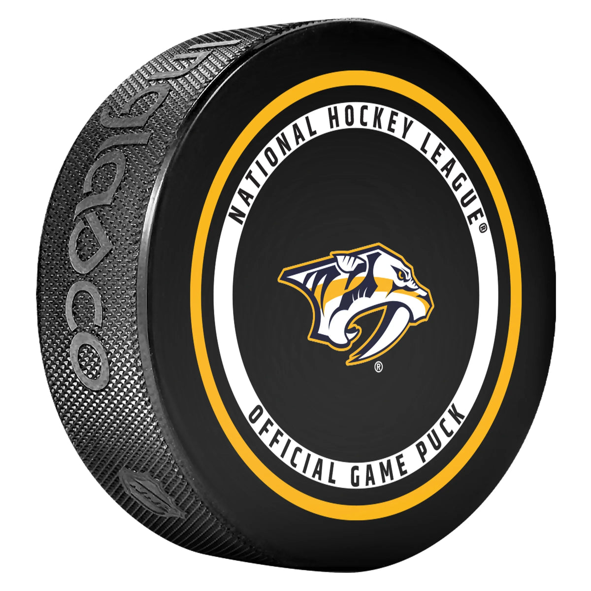 Nashville Predators NHL Inglasco 2026-27 Officially Licensed Game Hockey Puck product image 2, provided for visual reference