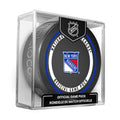 New York Rangers NHL Inglasco 2026-27 Officially Licensed Game Hockey Puck product image 1, provided for visual reference