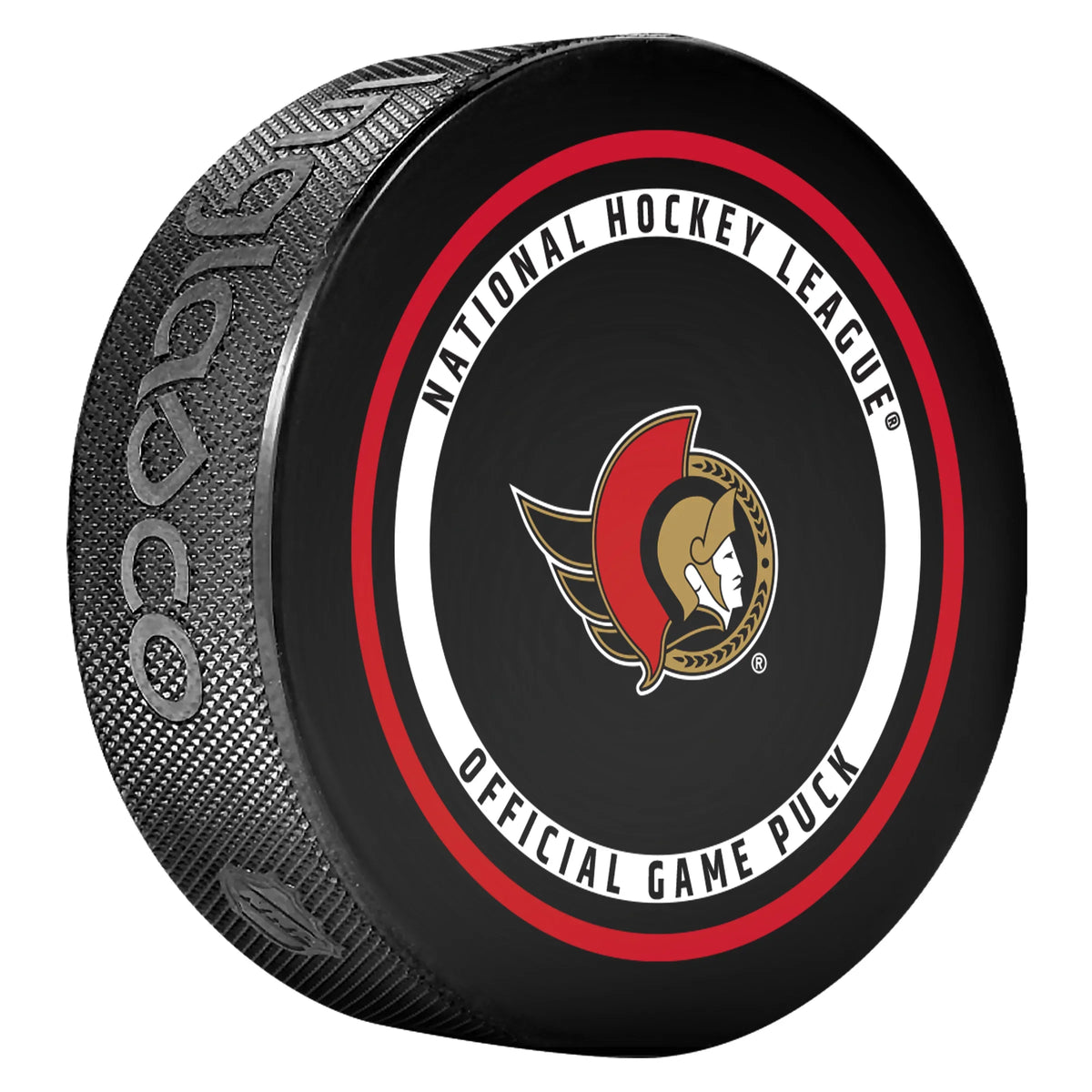 Ottawa Senators NHL Inglasco 2026-27 Officially Licensed Game Hockey Puck product image 2, provided for visual reference and