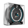 San Jose Sharks NHL Inglasco 2026-27 Officially Licensed Game Hockey Puck product image 1, provided for visual reference and