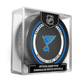 St. Louis Blues NHL Inglasco 2026-27 Officially Licensed Game Hockey Puck product image 1, provided for visual reference and