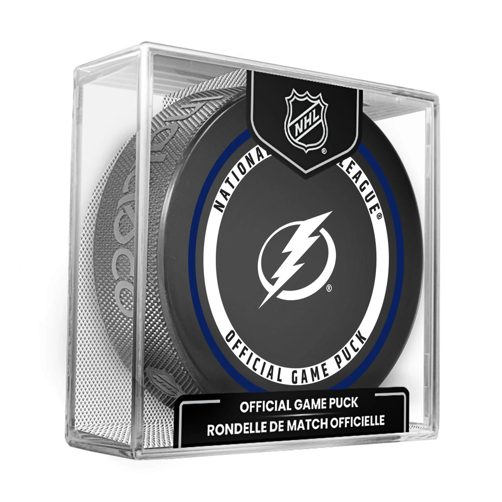 Tampa Bay Lightning NHL Inglasco 2026-27 Officially Licensed Game Hockey Puck product image 1, provided for visual reference