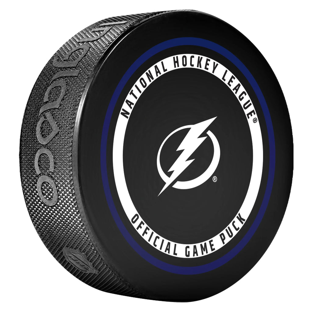 Tampa Bay Lightning NHL Inglasco 2026-27 Officially Licensed Game Hockey Puck product image 2, provided for visual reference