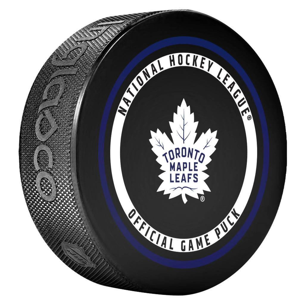 Toronto Maple Leafs NHL Inglasco 2026-27 Officially Licensed Game Hockey Puck product image 2, provided for visual reference