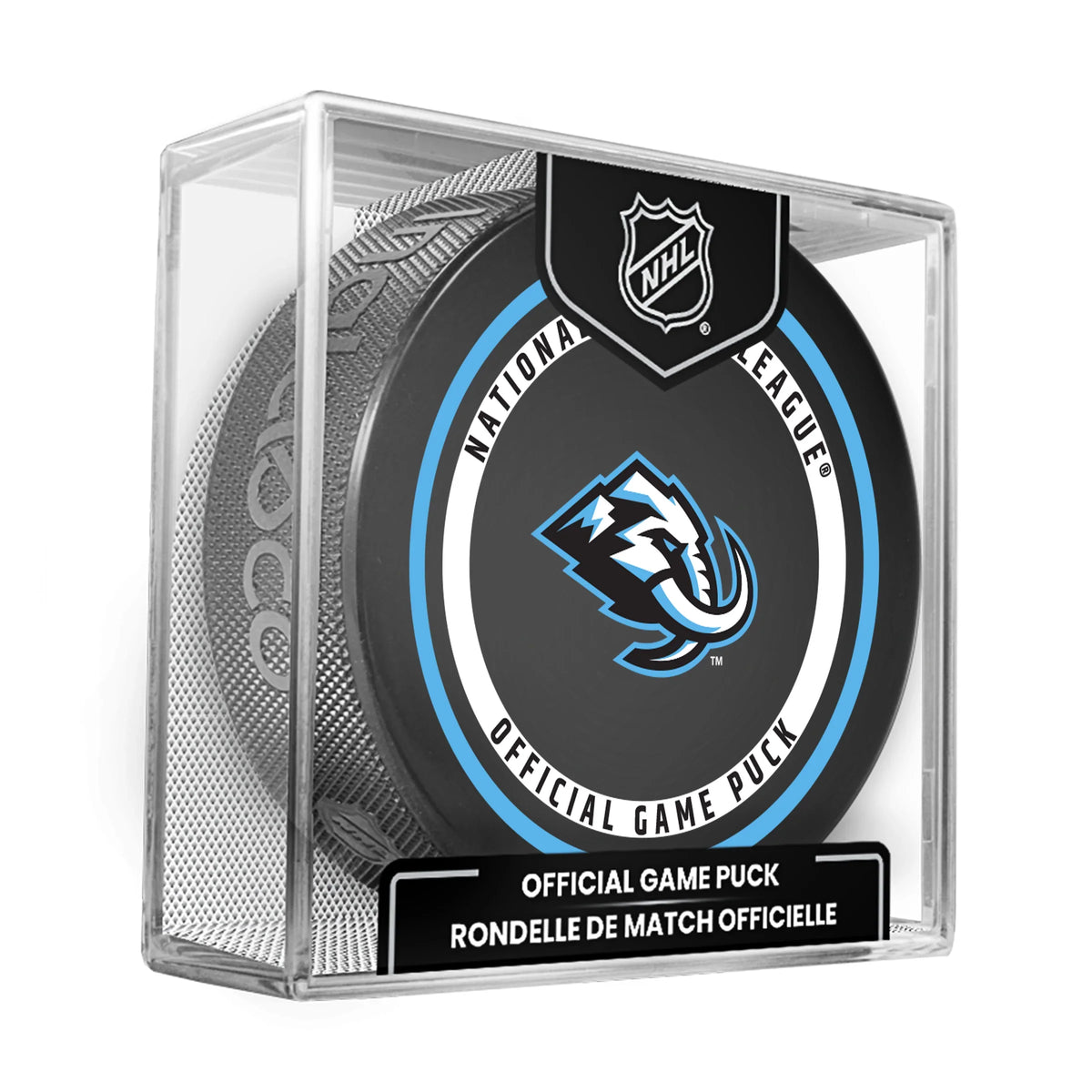 Utah Mammoth NHL Inglasco 2026-27 Officially Licensed Game Hockey Puck product image 1, provided for visual reference and