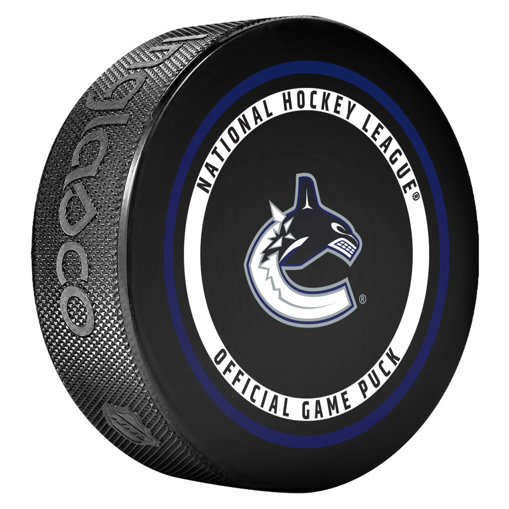 Vancouver Canucks NHL Inglasco 2026-27 Officially Licensed Game Hockey Puck product image 2, provided for visual reference