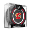 Calgary Flames NHL Inglasco 2026-27 Officially Licensed Game Hockey Puck product image 1, provided for visual reference and