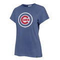 Chicago Cubs '47 Women Cadet Blue Bullseye Frankie T-Shirt product image 1, provided for visual reference and product detail