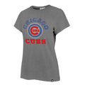 Chicago Cubs Women Slate Grey Cheer On '47 Frankie T-Shirt product image 1, provided for visual reference and product detail