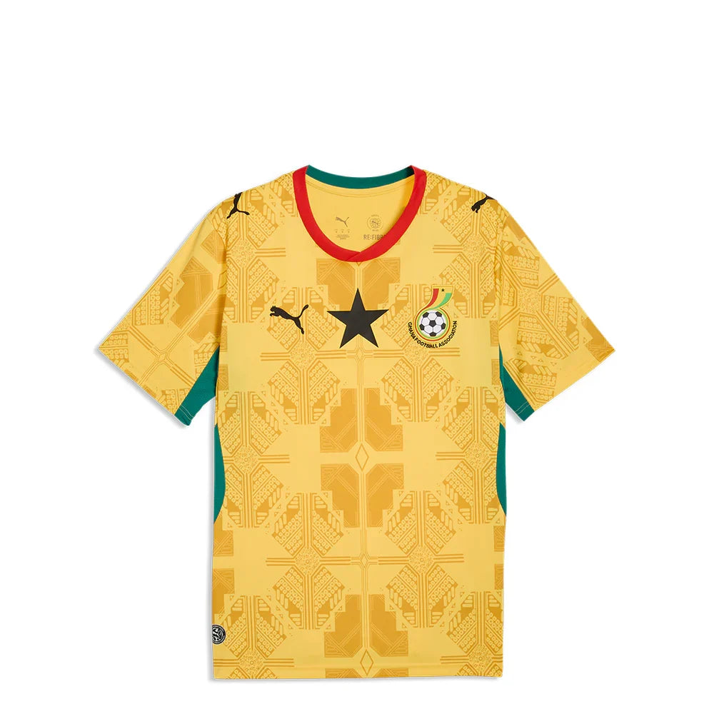 Ghana National Team FIFA Puma Men Yellow 2026 Away Replica Jersey product image 1, provided for visual reference and product