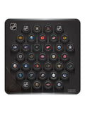 NHL Inglasco 32 Teams 2023-24 Official Game Pucks Hockey Puck Wall Plaque product image 1, provided for visual reference and