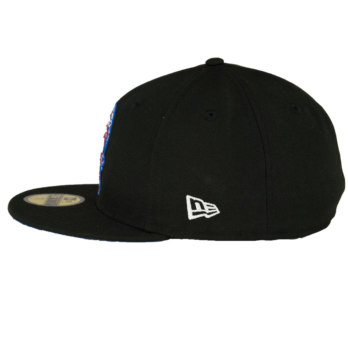 Chicago Cubs Black/Royal Sugar Skull New Era 59FIFTY Fitted Hat product image 5, provided for visual reference and product