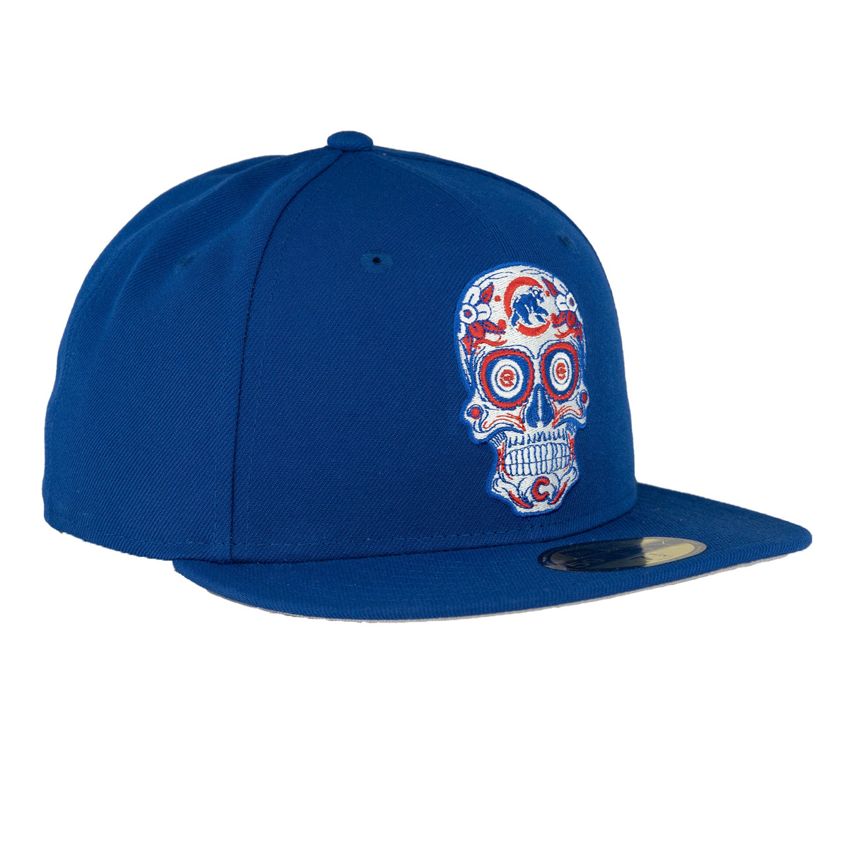 Chicago Cubs Royal Sugar Skull New Era 59FIFTY Fitted Hat product image 4, provided for visual reference and product detail