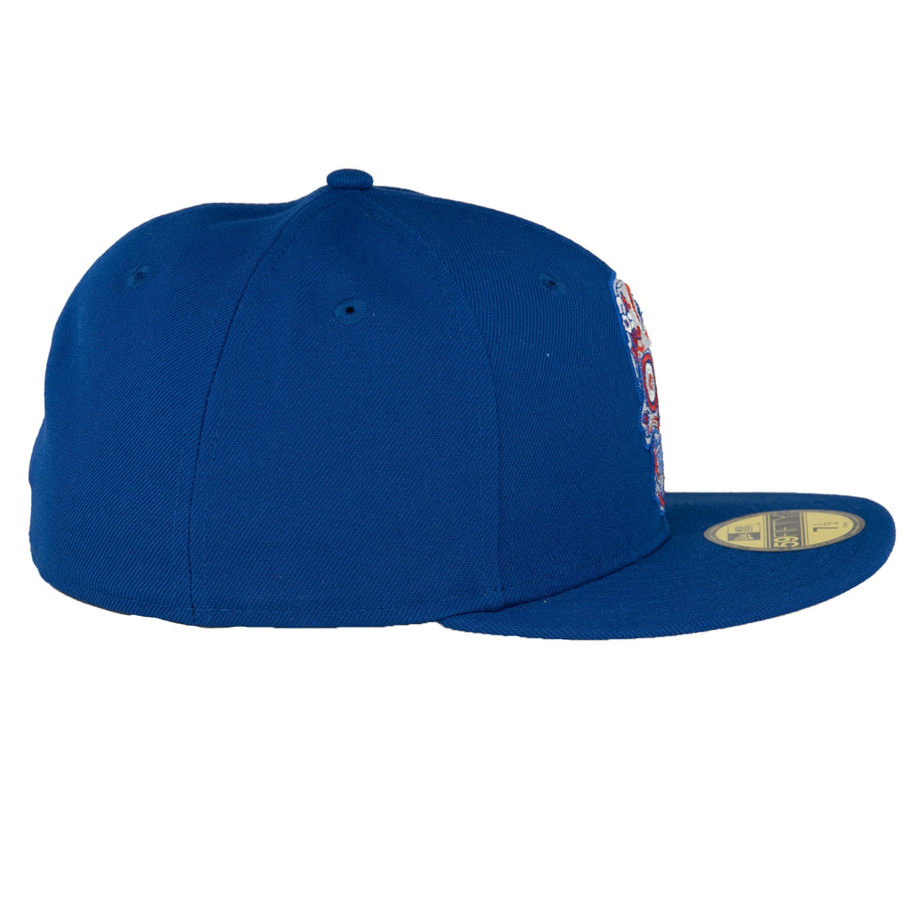 Chicago Cubs Royal Sugar Skull New Era 59FIFTY Fitted Hat product image 3, provided for visual reference and product detail