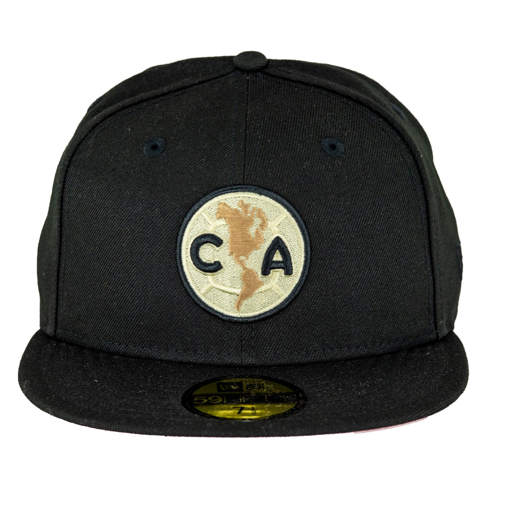 CENTENARIO Club America Black/Pink UV New Era 59FIFTY Fitted Hat product image 2, provided for visual reference and product