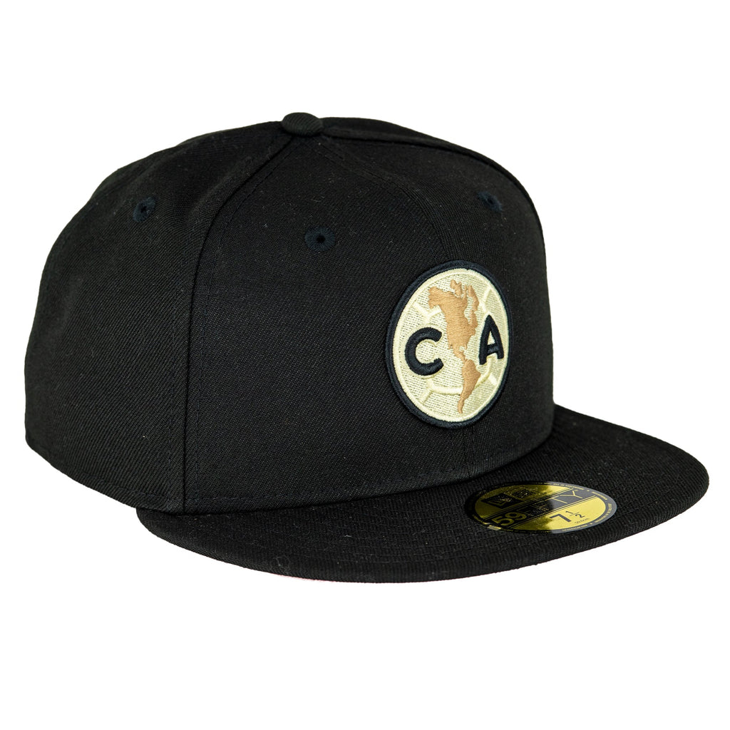 CENTENARIO Club America Black/Pink UV New Era 59FIFTY Fitted Hat product image 1, provided for visual reference and product