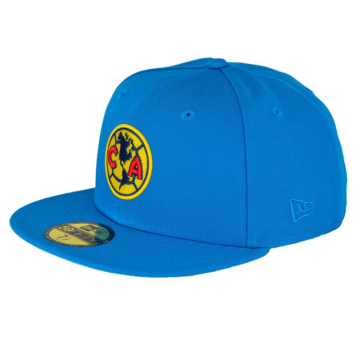 AZULITO Club America w/Mexico Patch New Era 59FIFTY Fitted Hat product image 3, provided for visual reference and product