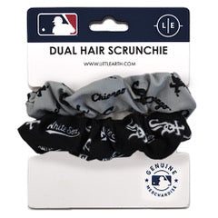 Chicago White Sox Dual Hair Twist Scrunchie product image 1, provided for visual reference and product detail review