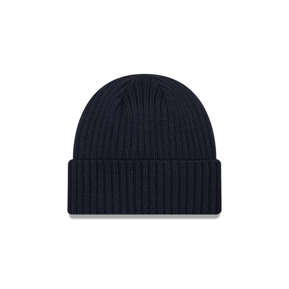 Chicago Bears Core Classic Navy Bearhead Cuffed Knit Hat product image 2, provided for visual reference and product detail