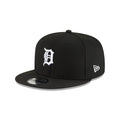 Detroit Tigers New Era 9FIFTY Black Snapback Hat product image 1, provided for visual reference and product detail review