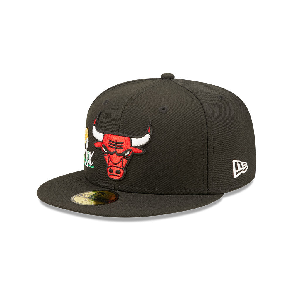 Chicago Bulls Crown 6x Champs New Era 59FIFTY Fitted Hat product image 3, provided for visual reference and product detail