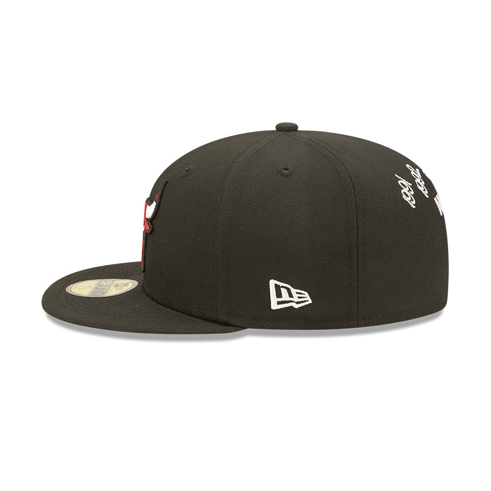 Chicago Bulls Crown 6x Champs New Era 59FIFTY Fitted Hat product image 5, provided for visual reference and product detail