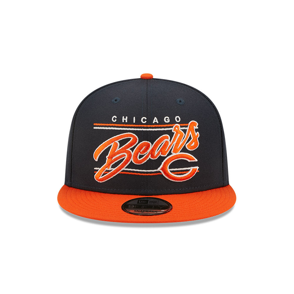 Chicago Bears Team Script New Era 9FIFTY Snapback Hat product image 2, provided for visual reference and product detail