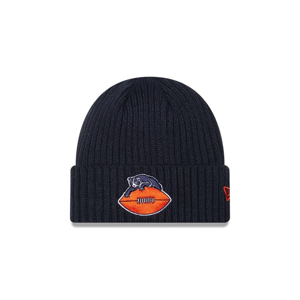 Chicago Bears Retro Navy Core Classic Cuffed Knit Hat product image 1, provided for visual reference and product detail