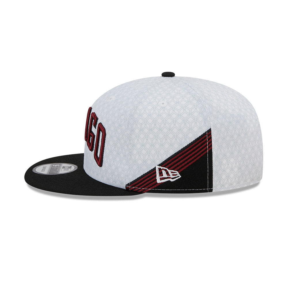 Chicago Bulls 2022 City Edition New Era 9FIFTY White Snapback Hat product image 5, provided for visual reference and product