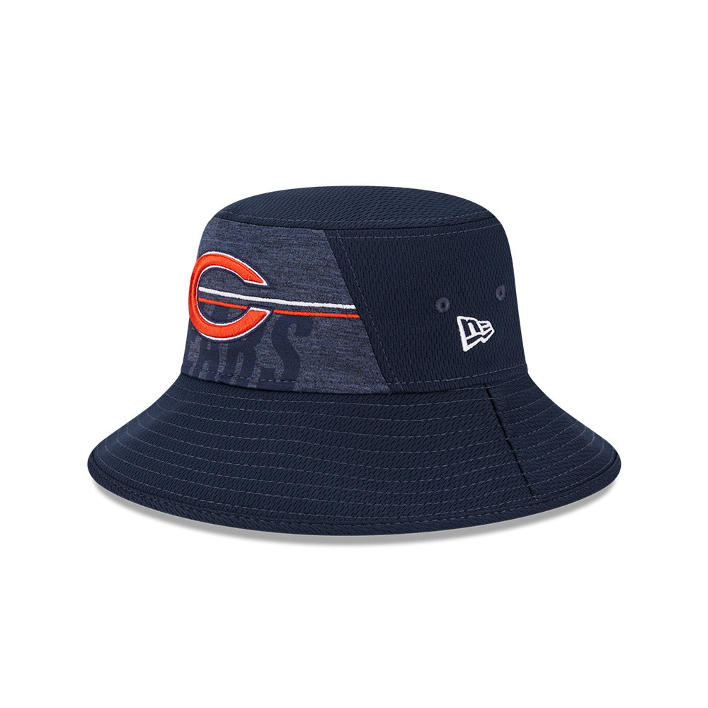 Chicago Bears 2023 NFL Training Camp Stretch New Era Navy Bucket Hat product image 2, provided for visual reference and
