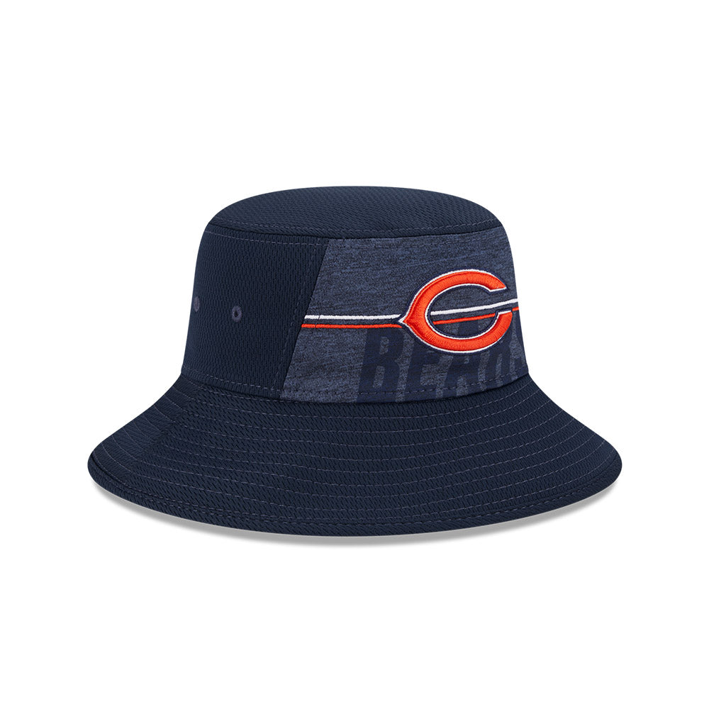 Chicago Bears 2023 NFL Training Camp Stretch New Era Navy Bucket Hat product image 5, provided for visual reference and