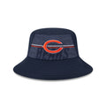 Chicago Bears 2023 NFL Training Camp Stretch New Era Navy Bucket Hat product image 1, provided for visual reference and