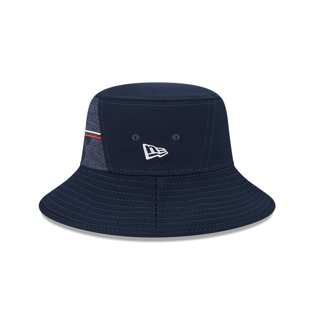 Chicago Bears 2023 NFL Training Camp Stretch New Era Navy Bucket Hat product image 3, provided for visual reference and