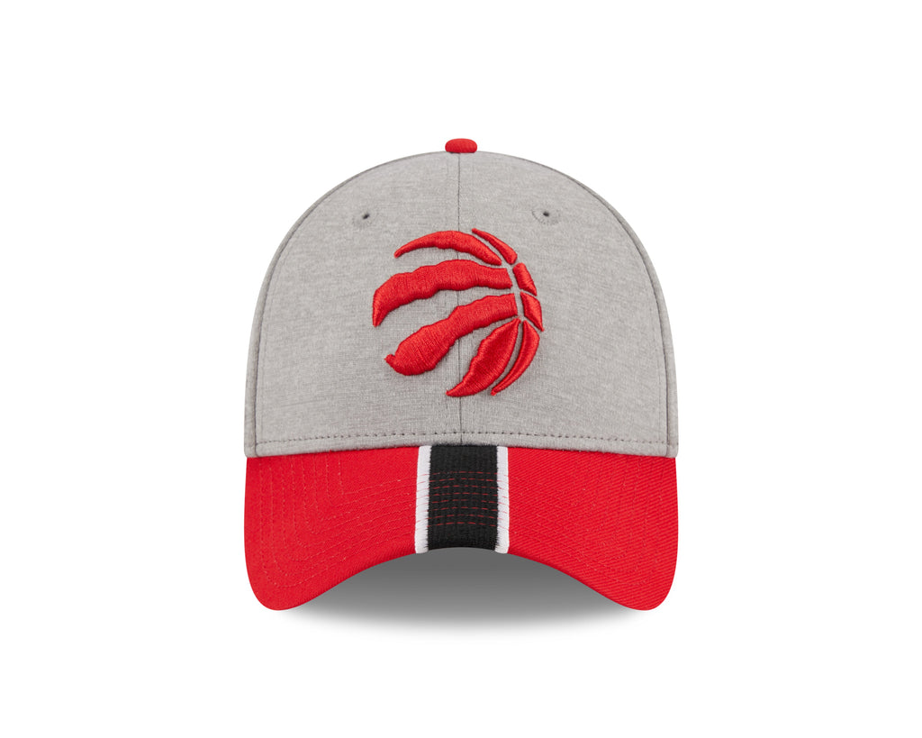 Toronto Raptors NBA New Era Men Grey/Red 39Thirty E3 Stripe Stretch Fit Hat product image 3, provided for visual reference