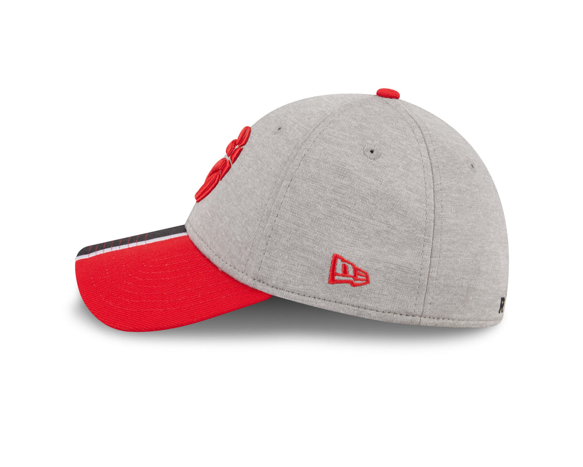Toronto Raptors NBA New Era Men Grey/Red 39Thirty E3 Stripe Stretch Fit Hat product image 5, provided for visual reference