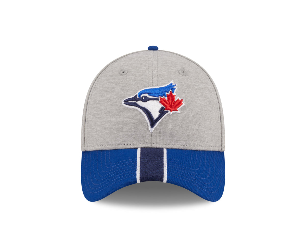 Toronto Blue Jays MLB New Era Men Navy 39Thirty Stripe E3 Stretch Fit Hat product image 3, provided for visual reference and