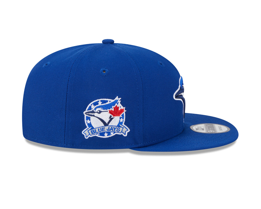 Toronto Blue Jays MLB New Era Men Royal 9Fifty Two Patch Snapback product image 6, provided for visual reference and product