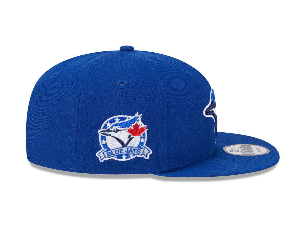 Toronto Blue Jays MLB New Era Men Royal 9Fifty Two Patch Snapback product image 6, provided for visual reference and product