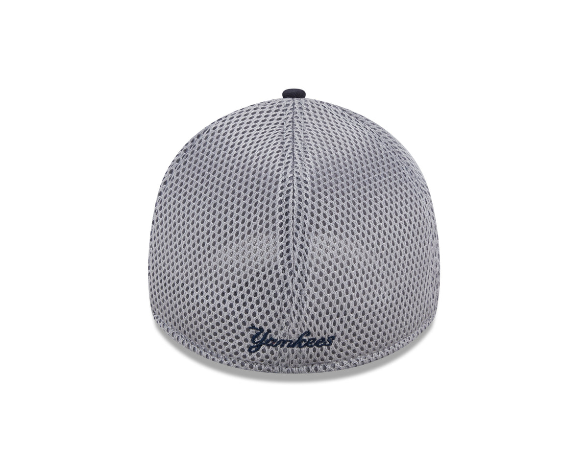 New York Yankees MLB New Era Men Navy/Grey 39Thirty Mesh Stretch Fit Hat product image 3, provided for visual reference and