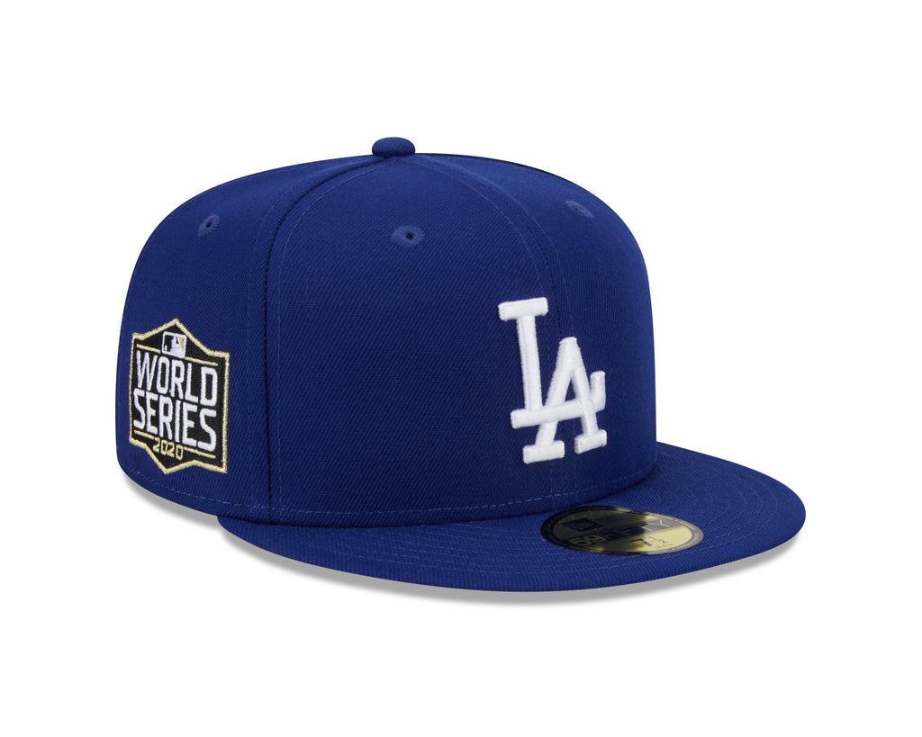 Los Angeles Dodgers MLB New Era Men Royal Blue 59Fifty 2020 World Series Fitted Hat product image 1, provided for visual
