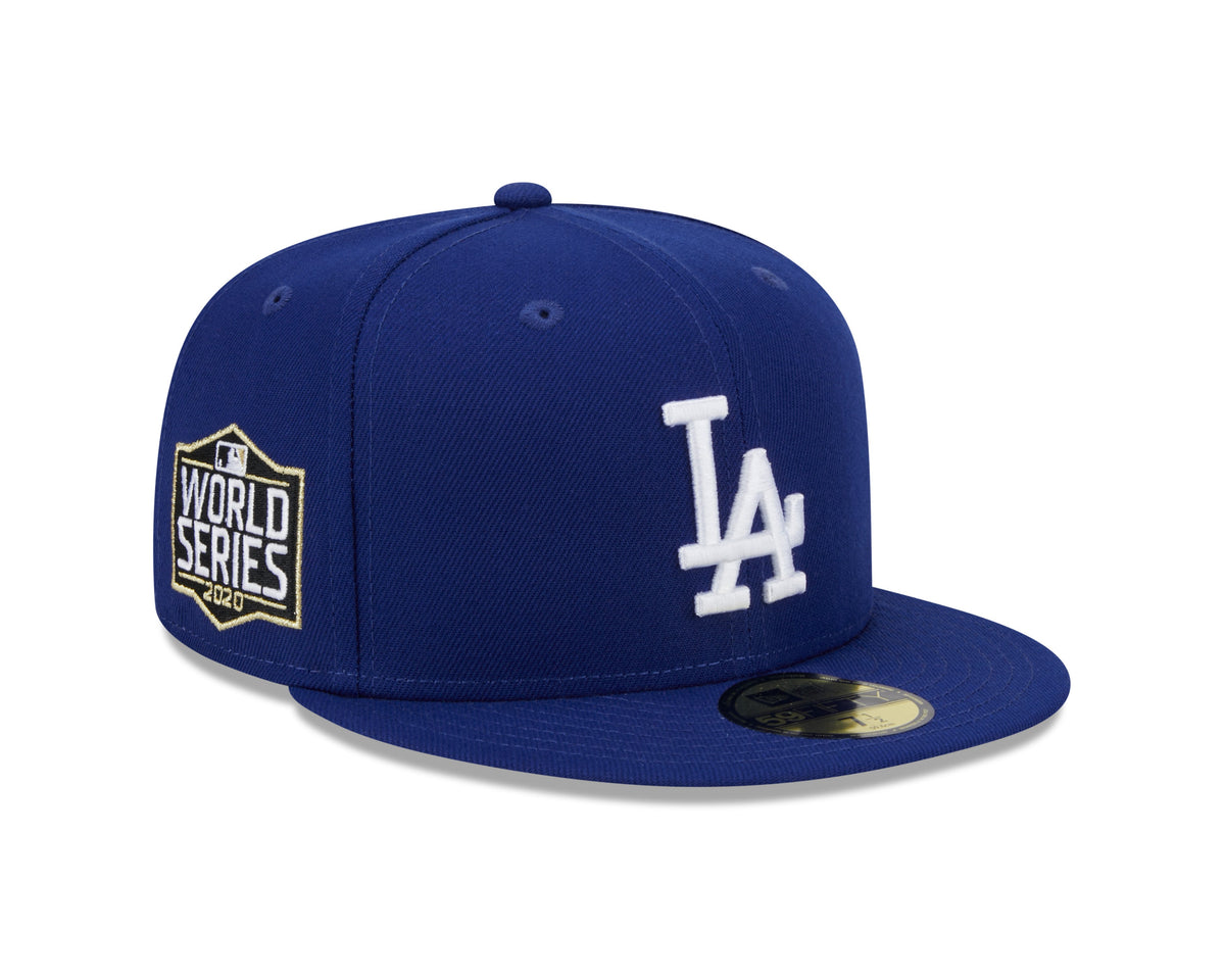 Los Angeles Dodgers MLB New Era Men Royal Blue 59Fifty 2020 World Series Fitted Hat product image 1, provided for visual