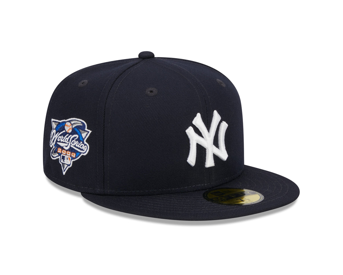 New York Yankees MLB New Era Men Navy 59Fifty 2000 World Series Fitted Hat product image 1, provided for visual reference